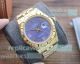 Copy Rolex Gold Datejust Purple Roman Dial Jubilee Band Watch 41MM_th.jpg